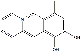 9,10-Dihydroxy-7-methylbenzo[b]quinolizinium Struktur