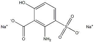 6-Amino-5-sulfosalicylic acid disodium salt Struktur