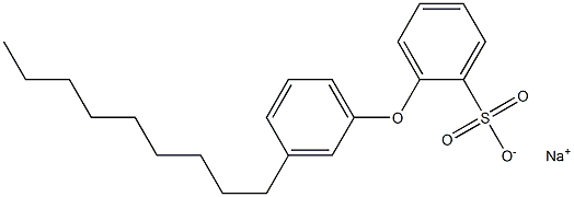 2-(3-Nonylphenoxy)benzenesulfonic acid sodium salt Struktur