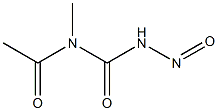 1-Acetyl-1-methyl-3-nitrosourea Struktur