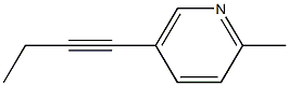 5-(1-Butynyl)-2-methylpyridine Struktur