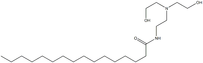 N-[2-[Bis(2-hydroxyethyl)amino]ethyl]palmitamide Struktur