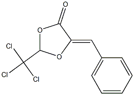 (5Z)-2-(Trichloromethyl)-5-benzylidene-1,3-dioxolan-4-one Struktur