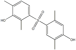 3,4'-Dihydroxy-2,2',4,5'-tetramethyl[sulfonylbisbenzene] Struktur