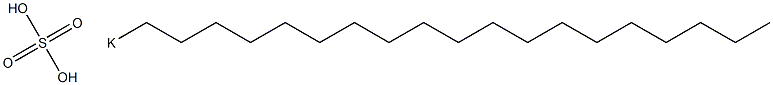 Sulfuric acid nonadecyl=potassium salt Struktur