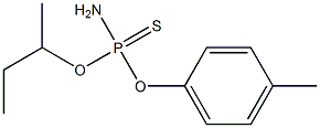 Aminothiophosphonic acid S-butyl O-(4-methylphenyl) ester Struktur