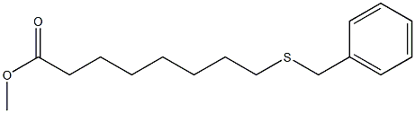 8-(Benzylthio)octanoic acid methyl ester Struktur