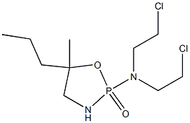 2-[Bis(2-chloroethyl)amino]-5-methyl-5-propyl-1,3,2-oxazaphospholidine 2-oxide Struktur