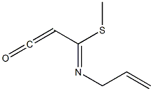 [(Methylthio)(2-propenylimino)methyl]ketene Struktur