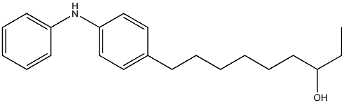 4-(7-Hydroxynonyl)phenylphenylamine Struktur