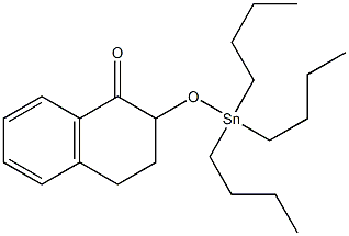 2-(Tributylstannyloxy)-3,4-dihydronaphthalen-1(2H)-one Struktur