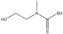 2-Hydroxyethylmethyldithiocarbamic acid Struktur