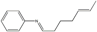 N-(5-Hepten-1-ylidene)aniline Struktur