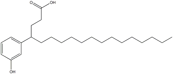 4-(3-Hydroxyphenyl)stearic acid Struktur