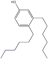 3,4-Dihexylphenol Struktur