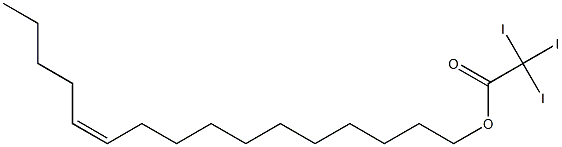 Triiodoacetic acid (Z)-11-hexadecenyl ester Struktur