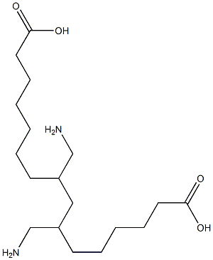 7,9-Bis(aminomethyl)hexadecanedioic acid Struktur