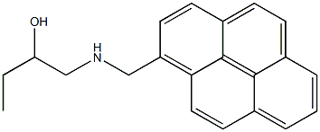 1-(2-Hydroxybutylaminomethyl)pyrene Struktur