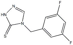 4,5-Dihydro-4-(3,5-difluorobenzyl)-1H-1,2,4-triazole-5-thione Struktur