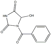 5-Hydroxy-1-benzoylimidazolidine-2,4-dione Struktur