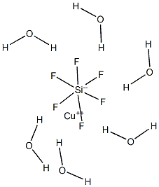 Copper hexafluorosilicate hexahydrate Struktur