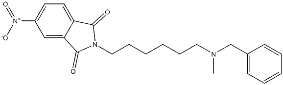 N-[6-(Methylbenzylamino)hexyl]-4-nitrophthalimide Struktur