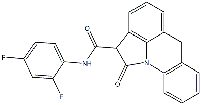 N-(2,4-Difluorophenyl)-1,2-dihydro-1-oxo-6H-pyrrolo[3,2,1-de]acridine-2-carboxamide Struktur