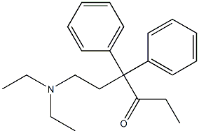 6-(Diethylamino)-4,4-diphenyl-3-hexanone Struktur