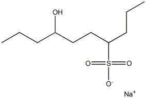 7-Hydroxydecane-4-sulfonic acid sodium salt Struktur