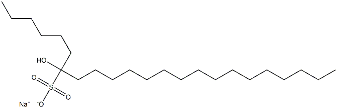 7-Hydroxytricosane-7-sulfonic acid sodium salt Struktur