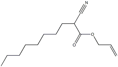 2-Cyanodecanoic acid (2-propenyl) ester Struktur