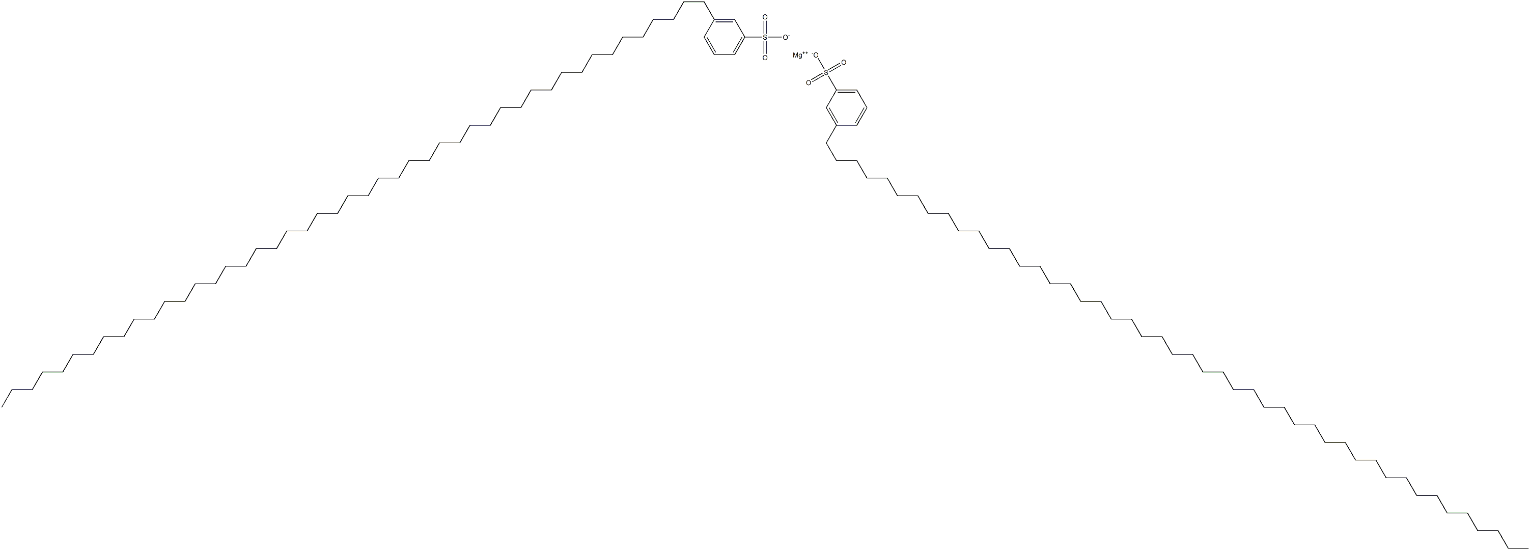 Bis[3-(heptatetracontan-1-yl)benzenesulfonic acid]magnesium salt Struktur