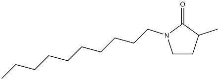 1-Decyl-3-methyl-2-pyrrolidone Struktur