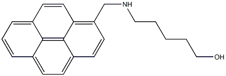 1-(5-Hydroxypentylaminomethyl)pyrene Struktur