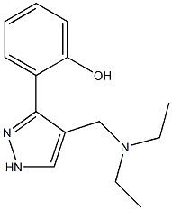 2-[4-[(Diethylamino)methyl]-1H-pyrazol-3-yl]phenol Struktur