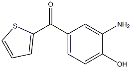 2-(3-Amino-4-hydroxybenzoyl)thiophene Struktur