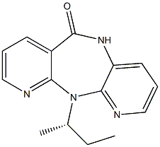 5,11-Dihydro-11-[(S)-sec-butyl]-6H-dipyrido[3,2-b:2',3'-e][1,4]diazepin-6-one Struktur