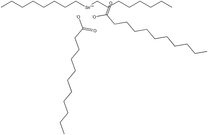 Diundecanoic acid dioctyltin(IV) salt Struktur