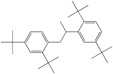 1-(2,4-Di-tert-butylphenyl)-2-(2,5-di-tert-butylphenyl)propane Struktur