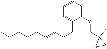 2-(3-Nonenyl)phenyl 2-methylglycidyl ether Struktur