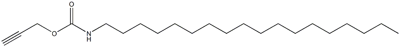 N-Octadecylcarbamic acid 2-propynyl ester Struktur