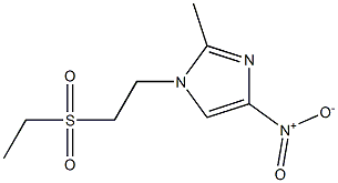 1-(2-Ethylsulfonylethyl)-2-methyl-4-nitro-1H-imidazole Struktur