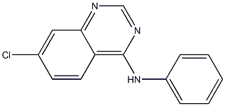 4-Anilino-7-chloroquinazoline Struktur