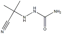 1-(1-Cyano-1-methylethyl)semicarbazide Struktur