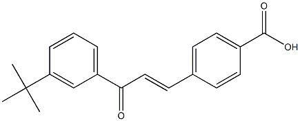 4-[(E)-3-(3-tert-Butylphenyl)-3-oxo-1-propenyl]benzoic acid Struktur