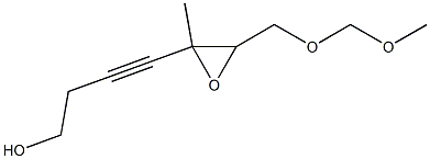 5,6-Epoxy-7-(methoxymethoxy)-5-methyl-3-heptyn-1-ol Struktur