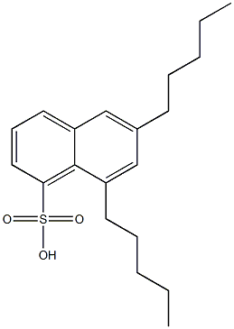 6,8-Dipentyl-1-naphthalenesulfonic acid Struktur