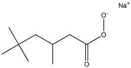 3,5,5-Trimethylhexaneperoxoic acid sodium salt Struktur