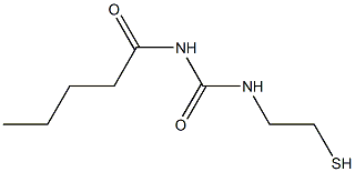 1-(2-Mercaptoethyl)-3-valerylurea Struktur