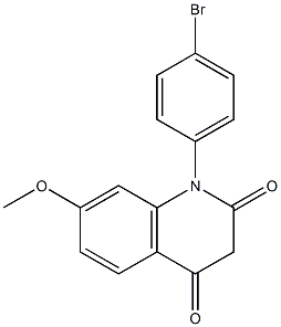 1-(4-Bromophenyl)-7-methoxyquinoline-2,4(1H,3H)-dione Struktur